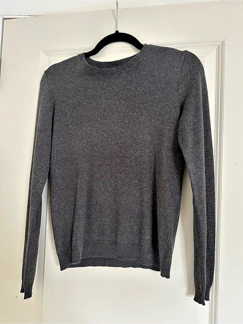 Lauren Ralph Lauren Petite crewneck sweater Crewneck Wool Cashmere Blend Gray